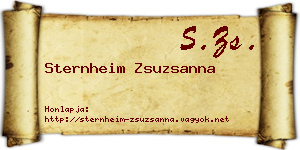 Sternheim Zsuzsanna névjegykártya